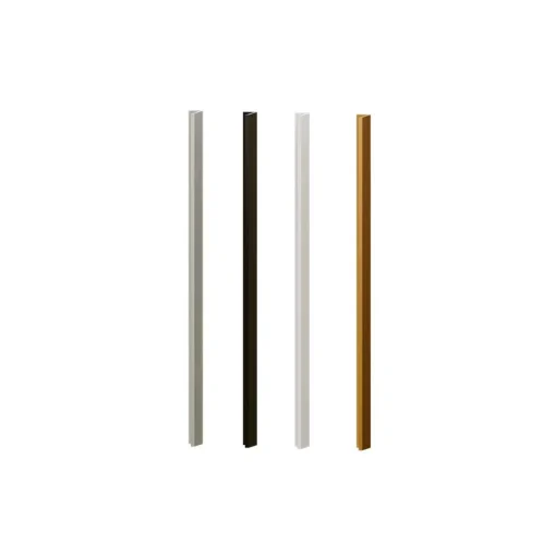 Tirador forma colección Niza (blanco / negro / plata / oro)