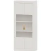 Vitrina Blanco nieve 80 Niza tirador standar, 80x190x42 cm