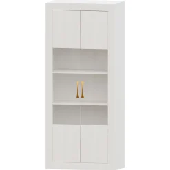 Vitrina Blanco nieve 80 Niza tirador standar, 80x190x42 cm