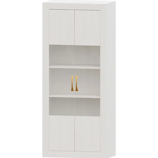 Vitrina Blanco nieve 80 Niza tirador standar, 80x190x42 cm