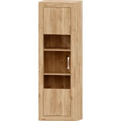 Vitrina Roble 60 Niza tirador standar, 60x190x42 cm