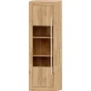 Vitrina Roble 60 Niza tirador lineal, 60x190x42 cm