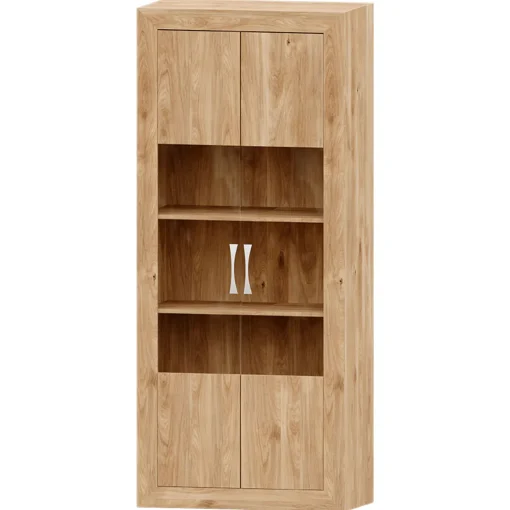 Vitrina Roble 80 Niza tirador standar, 80x190x42 cm