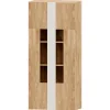 Vitrina Roble 80 Puzzle tirador Blanco nieve, 80x190x42 cm